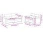 vidaXL 2-tlg. Sofagarnitur mit Kissen Creme Mikrofasergewebe vidaXL 2-tlg. Sofagarnitur mit Kissen Creme Mikrofasergewebe