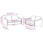 vidaXL 2-tlg. Sofagarnitur mit Kissen Taupe Stoff vidaXL 2-tlg. Sofagarnitur mit Kissen Taupe Stoff