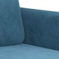 vidaXL 2-tlg. Sofagarnitur mit Kissen Blau Samt vidaXL 2-tlg. Sofagarnitur mit Kissen Blau Samt