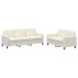 vidaXL 2-tlg. Sofagarnitur Creme Samt vidaXL 2-tlg. Sofagarnitur Creme Samt