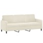 vidaXL 2-tlg. Sofagarnitur Creme Samt vidaXL 2-tlg. Sofagarnitur Creme Samt