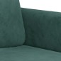 vidaXL 2-tlg. Sofagarnitur mit Kissen Dunkelgrün Samt vidaXL 2-tlg. Sofagarnitur mit Kissen Dunkelgrün Samt