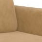 vidaXL 2-tlg. Sofagarnitur mit Kissen Braun Samt vidaXL 2-tlg. Sofagarnitur mit Kissen Braun Samt