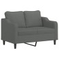 vidaXL 2-Sitzer-Sofa Dunkelgrau 120 cm Stoff vidaXL 2-Sitzer-Sofa Dunkelgrau 120 cm Stoff