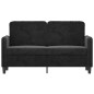 vidaXL 2-Sitzer-Sofa Schwarz 120 cm Samt vidaXL 2-Sitzer-Sofa Schwarz 120 cm Samt