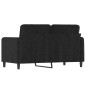 vidaXL 2-Sitzer-Sofa Schwarz 120 cm Samt vidaXL 2-Sitzer-Sofa Schwarz 120 cm Samt