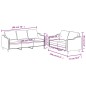 vidaXL 2-tlg. Sofagarnitur mit Kissen Braun Stoff vidaXL 2-tlg. Sofagarnitur mit Kissen Braun Stoff