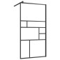 vidaXL Duschwand mit Ablage für Walk-In-Dusche Schwarz 90x195 cm ESG vidaXL Duschwand mit Ablage für Walk-In-Dusche Schwarz 90x195 cm ESG