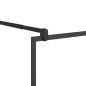 vidaXL Duschwand mit Ablage für Walk-In-Dusche Schwarz 90x195 cm ESG vidaXL Duschwand mit Ablage für Walk-In-Dusche Schwarz 90x195 cm ESG