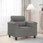 vidaXL Sessel Dunkelgrau 60 cm Mikrofasergewebe vidaXL Sessel Dunkelgrau 60 cm Mikrofasergewebe