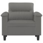 vidaXL Sessel Dunkelgrau 60 cm Mikrofasergewebe vidaXL Sessel Dunkelgrau 60 cm Mikrofasergewebe