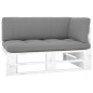 vidaXL Outdoor-Ecksofa Paletten Kiefernholz Imprägniert Weiß vidaXL Outdoor-Ecksofa Paletten Kiefernholz Imprägniert Weiß