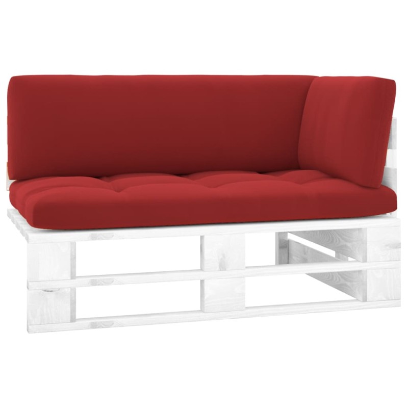 vidaXL Outdoor-Ecksofa Paletten Kiefernholz Imprägniert Weiß vidaXL Outdoor-Ecksofa Paletten Kiefernholz Imprägniert Weiß