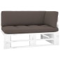 vidaXL Outdoor-Ecksofa Paletten Kiefernholz Imprägniert Weiß vidaXL Outdoor-Ecksofa Paletten Kiefernholz Imprägniert Weiß