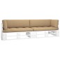 vidaXL 2-Sitzer-Palettensofa Weiß Imprägniertes Kiefernholz vidaXL 2-Sitzer-Palettensofa Weiß Imprägniertes Kiefernholz