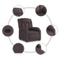 vidaXL Relaxsessel Dunkelbraun Stoff vidaXL Relaxsessel Dunkelbraun Stoff