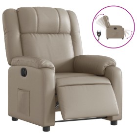 vidaXL Relaxsessel Elektrisch Cappuccino-Braun Kunstleder