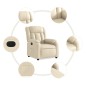 vidaXL Relaxsessel Elektrisch Creme Stoff vidaXL Relaxsessel Elektrisch Creme Stoff