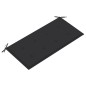 vidaXL Gartenbank mit Anthrazit Auflage 112 cm Massivholz Teak vidaXL Gartenbank mit Anthrazit Auflage 112 cm Massivholz Teak