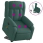 vidaXL Massagesessel mit Aufstehhilfe Dunkelgrün Stoff vidaXL Massagesessel mit Aufstehhilfe Dunkelgrün Stoff