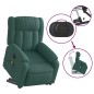 vidaXL Massagesessel mit Aufstehhilfe Dunkelgrün Stoff vidaXL Massagesessel mit Aufstehhilfe Dunkelgrün Stoff