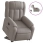 vidaXL Relaxsessel mit Aufstehhilfe Elektrisch Taupe Stoff vidaXL Relaxsessel mit Aufstehhilfe Elektrisch Taupe Stoff