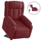 vidaXL Relaxsessel mit Aufstehhilfe Elektrisch Weinrot Stoff vidaXL Relaxsessel mit Aufstehhilfe Elektrisch Weinrot Stoff