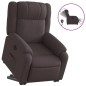 vidaXL Relaxsessel mit Aufstehhilfe Elektrisch Dunkelbraun Stoff vidaXL Relaxsessel mit Aufstehhilfe Elektrisch Dunkelbraun Stoff