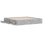 vidaXL Bettgestell mit Schubladen Betongrau 200x200 cm Holzwerkstoff vidaXL Bettgestell mit Schubladen Betongrau 200x200 cm Holzwerkstoff