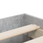 vidaXL Bettgestell mit Schubladen Betongrau 200x200 cm Holzwerkstoff vidaXL Bettgestell mit Schubladen Betongrau 200x200 cm Holzwerkstoff