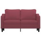 vidaXL 2-Sitzer-Sofa Weinrot 140 cm Stoff vidaXL 2-Sitzer-Sofa Weinrot 140 cm Stoff