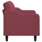 vidaXL 2-Sitzer-Sofa Weinrot 140 cm Stoff vidaXL 2-Sitzer-Sofa Weinrot 140 cm Stoff