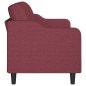 vidaXL 3-Sitzer-Sofa Weinrot 180 cm Stoff vidaXL 3-Sitzer-Sofa Weinrot 180 cm Stoff