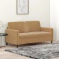 vidaXL 2-Sitzer-Sofa Braun 140 cm Samt vidaXL 2-Sitzer-Sofa Braun 140 cm Samt