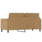 vidaXL 2-Sitzer-Sofa Braun 140 cm Samt vidaXL 2-Sitzer-Sofa Braun 140 cm Samt