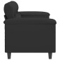 vidaXL 2-Sitzer-Sofa Schwarz 140 cm Mikrofasergewebe vidaXL 2-Sitzer-Sofa Schwarz 140 cm Mikrofasergewebe