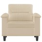 vidaXL Sessel Creme 60 cm Mikrofasergewebe vidaXL Sessel Creme 60 cm Mikrofasergewebe