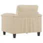 vidaXL Sessel Creme 60 cm Mikrofasergewebe vidaXL Sessel Creme 60 cm Mikrofasergewebe