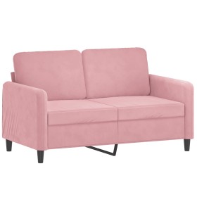 vidaXL 2-Sitzer-Sofa Rosa 120 cm Samt