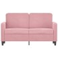 vidaXL 2-Sitzer-Sofa Rosa 120 cm Samt vidaXL 2-Sitzer-Sofa Rosa 120 cm Samt