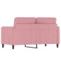 vidaXL 2-Sitzer-Sofa Rosa 120 cm Samt vidaXL 2-Sitzer-Sofa Rosa 120 cm Samt