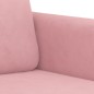 vidaXL 2-Sitzer-Sofa Rosa 120 cm Samt vidaXL 2-Sitzer-Sofa Rosa 120 cm Samt