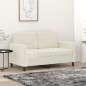 vidaXL 2-Sitzer-Sofa Creme 120 cm Samt vidaXL 2-Sitzer-Sofa Creme 120 cm Samt