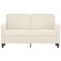 vidaXL 2-Sitzer-Sofa Creme 120 cm Samt vidaXL 2-Sitzer-Sofa Creme 120 cm Samt