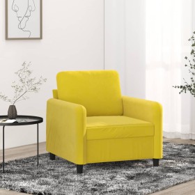 vidaXL Sessel Gelb 60 cm Samt