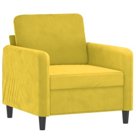 vidaXL Sessel Gelb 60 cm Samt