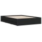vidaXL Bettgestell mit Schubladen Schwarz 120x200 cm Holzwerkstoff vidaXL Bettgestell mit Schubladen Schwarz 120x200 cm Holzwerkstoff