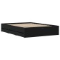 vidaXL Bettgestell mit Schubladen Schwarz 120x200 cm Holzwerkstoff vidaXL Bettgestell mit Schubladen Schwarz 120x200 cm Holzwerkstoff