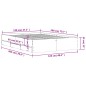 vidaXL Bettgestell mit Schubladen Schwarz 120x200 cm Holzwerkstoff vidaXL Bettgestell mit Schubladen Schwarz 120x200 cm Holzwerkstoff