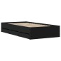 vidaXL Bettgestell mit Schubladen Schwarz 100x200 cm Holzwerkstoff vidaXL Bettgestell mit Schubladen Schwarz 100x200 cm Holzwerkstoff